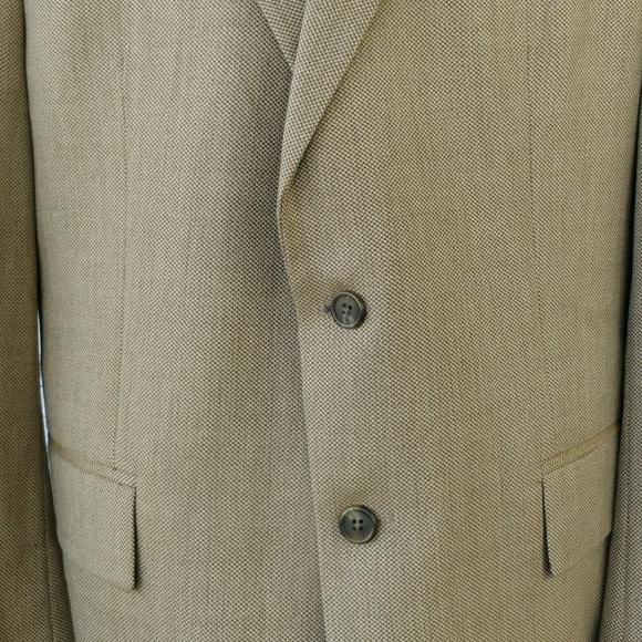 LAST CHANCE Ralph Lauren wool blazer sport coat tan mens 44T - Picture 5 of 7